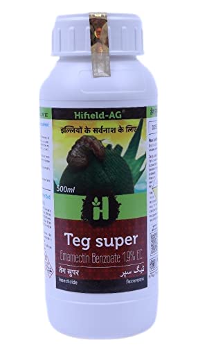 Hifield Teg Super – 500 ML Emamectin Benzoate 1.9% EC Potent Insecticide | Worms and Caterpillar control insecticide