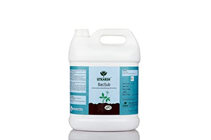 Utkarsh BaciSub (4 Liter) (Bacillus Subtilus Based Bio Fungicide For Plants)(Set of2)