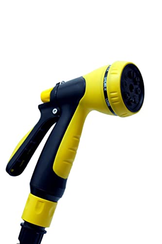 PAD CORP by PADGILWAR CORPORATION Rolling Hose Reel Retractable Hose Reel Portable Garden Hose Reels, 8 Function Sprayer Nozzle with 12M Hideaway Hose Reel for Gardening