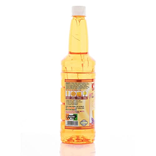 NOBLE Kesar Natural Saffron Extract Flavored Syrup For Cocktails, Mocktails, Milkshakes, Juices, Beverages And More, Non Alcoholic Mix - 750 ml, (Pack of 1)