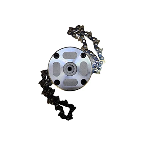 OREZEN Chain Type Trimmer Head Brush Cutter Attachment - Chain Tap and Go Trimmer Head for Brush Cutter Chain Tap Attachment | Suitable for All Brush Cutters