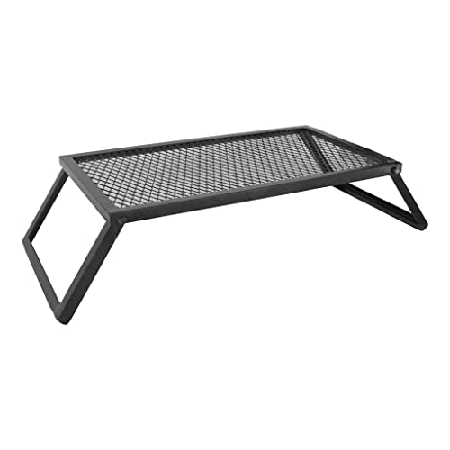 TrustBasket Heavy Duty Portable Camping Mesh Grill Top for Outdoor Cooking | Folding Barbecue BBQ Grill Rack for Outdoor Traveler, Picnics Camping Yard