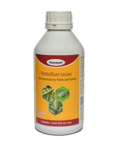 Katyayani Verticillium Bio Insecticide for All Plants and Home Garden Powerful Natural Pest Control for Mealybugs Insects and Sucking Pests Verticillium Lecanii (2 X 10*8 Cfu Ml/min) Best Solution for All Plants and Home Garden Liquid Recommended for Orga