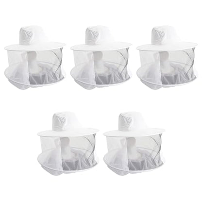 ANP BEE Honey Bee Veil for Beekeepers I Protect Face from Honey Bee Stings I Breathable & Comfortable Bee Veil I Made with Durable Material I Essential Beekeeping Tool I White (1)