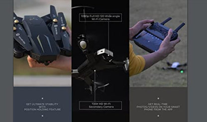 KB TRADE Garuda Drone box version Foldable Drone With Camera Garuda Drone with 1080P 4k Camera 720P Live Video,WiFi FPV Drone for Adults with HD 120°Wide Camera (garuda drone box version)
