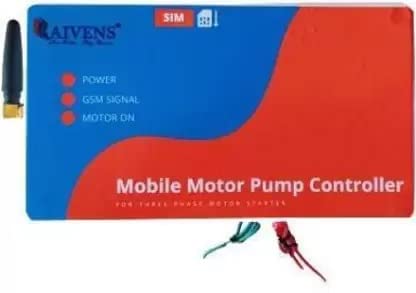 RAIVENS सिंगल फेज मोबाईल पंप, वॉटर पंप, मोटर कंट्रोलर एसएमएसद्वारे आणि 5 HP पर्यंत कॉल करा