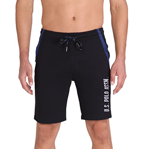 U.S. Polo Assn. Mens Comfort Fit Solid I668 Shorts - Pack Of 1 (BLACK L)
