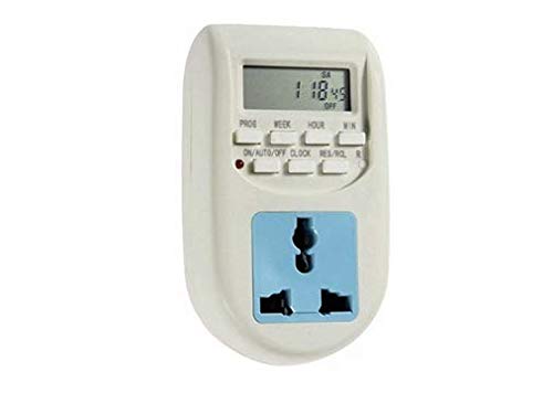 WE Hydroponics Digital Programmable Electronic Timer, for All Electrical Appliances, Electronic Timer, Energy Saving Socket