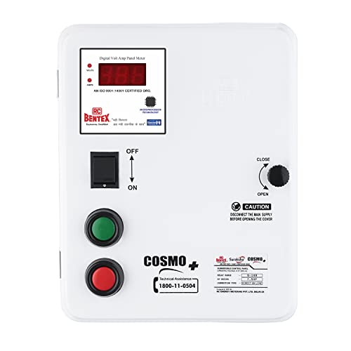 RC BENTEX Suraksha COSMO+ DOL Submersible Control Panel 7.5 HP 9-14 A, 103S000026, Motor Starter