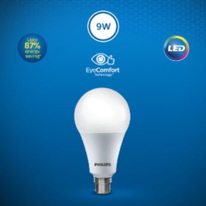 Philips 9-Watts Multipack B22 LED Cool Day White LED Bulb, Pack of 2, (Ace Saver)