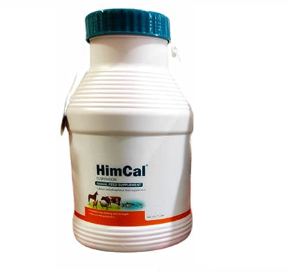 Liver Tonic Liv-52 Protec (5 LTR) and Himcal Calcium Suspension Animal Feed Supplements (5 LTR) for Small & Large Animals