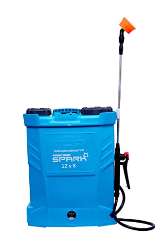 Pad Corp By Padgilwar Corporation Spark Battery Operated Sprayer 12Volt X 8Amp - 16 Litre Tank Capacity, Contains Free 4 Accessories, Light Weight, Great Battery Capacity, String Body