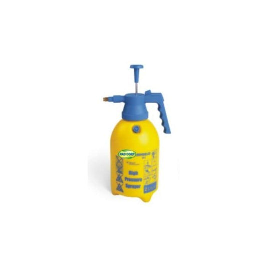 PAD CORP Angelo High Pressure Spray Pump 2 Liter | Strong And Sturdy Plastic Spray Pump For Gardening | Hand Powered Sprayer For Garden Plants | Pressure Sprayer For Home Gardening | Easy Use Spray Pump, Yellow And Black