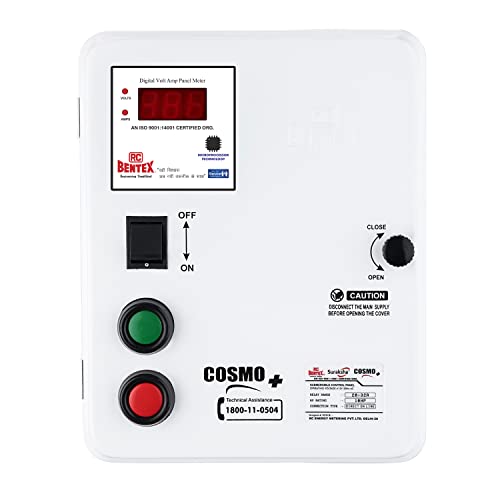 RC BENTEX Suraksha COSMO+ DOL Submersible Control Panel 10 HP 20-32 A, 103S000030, Motor Starter