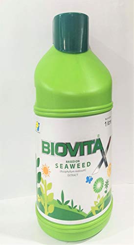 PI Industries Biovita - Liquid Seaweed Concentrate Fertilizer for Utility in Gardens, Field Crops and Vegetables (1 Ltr)