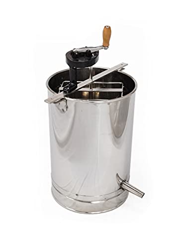 Bee Enthusiasts® Stainless Steel Honey Extractor Suitable for Apis Cerana Indica Box Frames (2 Brood / 4 Super Size)