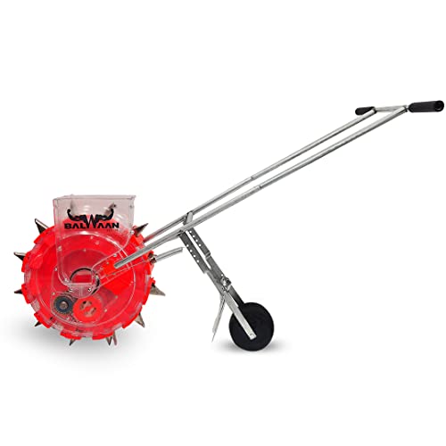 Balwaan Agricultural Manual Seeder S-12 | Long Teeth–12T | Hand Operated Seeding Machine, Adjustable Manual Plant Seeder, Seed Spreader | Garden Planter for Garden Vegetable Farm