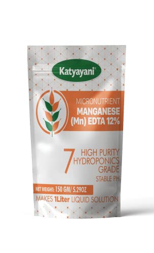 Katyayani Micronutrient Manganese (Mn) 12% - Hydroponic Nutrient 7, High Purity Hydroponics Grade- Makes 1 Liter Concentrate