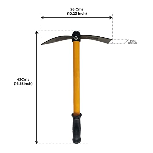 TrustBasket Heavy Duty Double Hoe Garden Tool