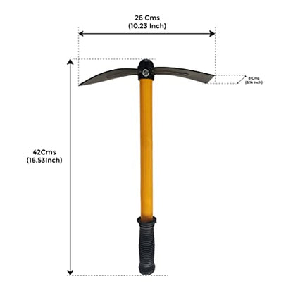 TrustBasket Heavy Duty Double Hoe Garden Tool