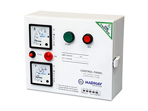 Madhav Control Panel 1 HP Single Phase Submersible Pump Control Panel/Starter (1 HP)