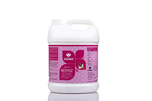 Utkarsh® नीमोज़-सिल्वर (Azadirachtin EC 0.15% w/w, 1500 ppm) नेचुरल प्लांट प्रोटेक्टर (5 लीटर)
