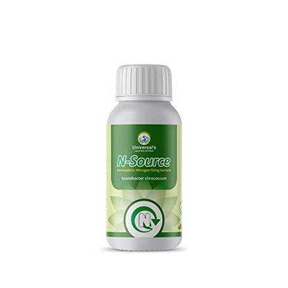 Plants & Roots N-Source Bio-Fertilizer (Atmospheric Nitrogen Fixing Bacteria - Azotobacter Chrococcum) Pack of 1 LTR Bottle