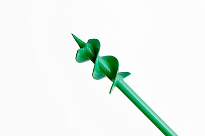 Post Hole Blade Auger Digger Earth Garden Drill Non-Slip Handle, Spiral Drill Planter Bit for Planting Trees, Seedlings, Bedding Plants, Deep Cultivating, Digging Weeds Roots(daimeter/Hole 3 Inch)