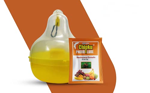 Chipku- Bactocera Dorsalis Fruit Fly Outdoor Maxplus/Macphill Pheromne Trap With Lure (2), Yellow