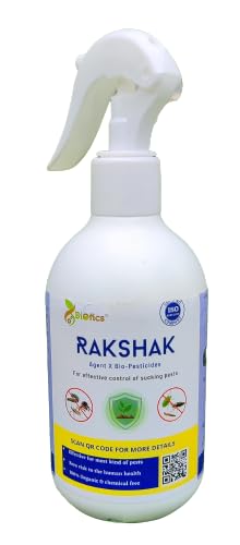 Biofics - Rakshak - Herbal Solution for Pest Control - 100% Organic - No Chemicals - Healthy and Pest Free Plants