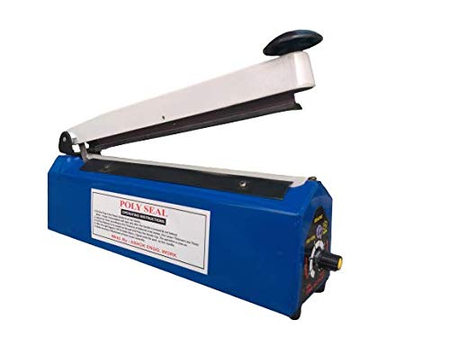 Royal 250mm 10”Inch Heat Packaging Sealing Machine,Polythene,Packing,Plastic Bag Pouch Impulse Sealer For Packaging,Seal For Table Top With Extra 2 Elements And 1 Teflon Cloth