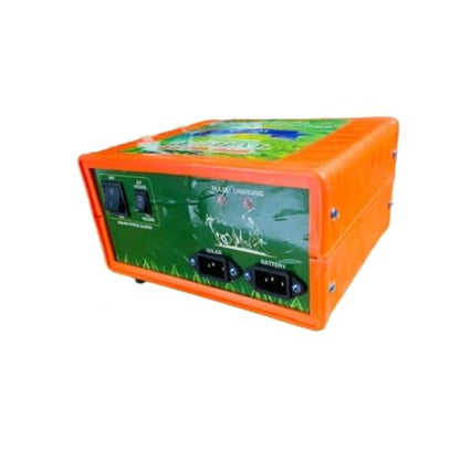 GREEN GLOBAL AGROTECH Plastic Zatka Machine Solar Fence Energizer Security System for Agricultural Farms 20 Acre Area Covered