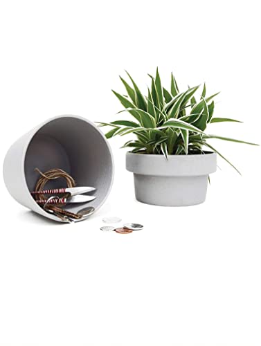 Suck UK Hideaway Plant Pots Secret Stash Key Hider लपवा एक की गुप्त सुरक्षित फ्लॉवर पॉट लपविलेले सुरक्षित आणि गुप्त कंपार्टमेंट लपवा एक की आउटडोअर नॉव्हेल्टी लपविलेले कंपार्टमेंट पैसे सुरक्षित