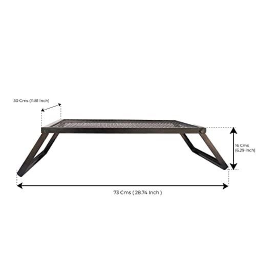 TrustBasket Heavy Duty Portable Camping Mesh Grill Top for Outdoor Cooking | Folding Barbecue BBQ Grill Rack for Outdoor Traveler, Picnics Camping Yard