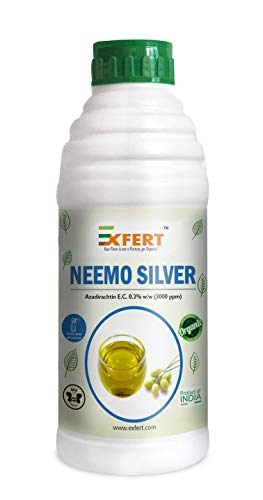 नीमो - सिल्वर ऑर्गेनिक नीम ऑयल (एज़ाडिरेक्टिन EC 0.3% w/w, 3000 ppm) बागवानी, हाइड्रोपोनिक्स, ग्रीन हाउस में पौधों के लिए कीटनाशक 250ml