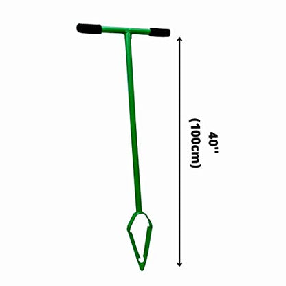 Klassic Post Hole Hand Auger | Used for Plantation | Green | Fence Post Manual Digging | Soil Auger | for Planting Trees, seedlings, Bedding Plants, deep Cultivating, Digging Seeds & Roots