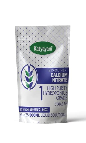 Katyayani Calcium Nitrate - Hydroponic Nutrient 1, High Purity Hydroponics Grade- Makes 1 Liter Concentrate