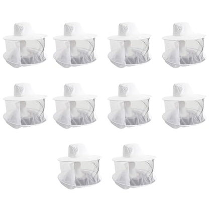 ANP BEE Honey Bee Veil for Beekeepers I Protect Face from Honey Bee Stings I Breathable & Comfortable Bee Veil I Made with Durable Material I Essential Beekeeping Tool I White (1)