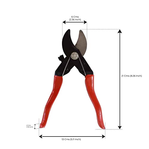Trustbasket Premium Garden tool Double cut garden secateurs | Pruning Shears, Pruner Less Effort Garden Clipper with Sharp Blade and Comfortable Handle