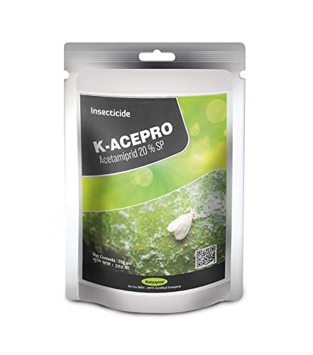Katyayani Acetamiprid 20% SP कीटनाशक कीटनाशक थ्रिप्स व्हाइटफ्लाई जैसिड एफिड्स लीफहॉपर्स लीफमिनर्स स्केलपेस्ट इन्सेक्ट किलर बागवानी पौधों और कृषि फसलों के लिए (5 KG (250g x 20))