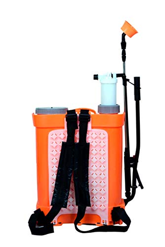 Pad Corp Girik Battery And Manual 2in1 Knapsack Sprayer 12 Volt X 8 Ampere |16 Litre Tank Capacity, 6 Months Battery Warranty For Gardening, Farming