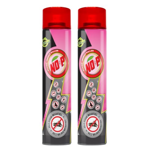 No-P Flying Insect Killer Spray - 320ml |Instantly Kills Mosquitoes & Flies | 2% Propoxur | Pack of 2
