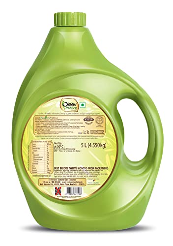 Oleev Active, with Goodness of Olive Oil Jar, 5L Jar