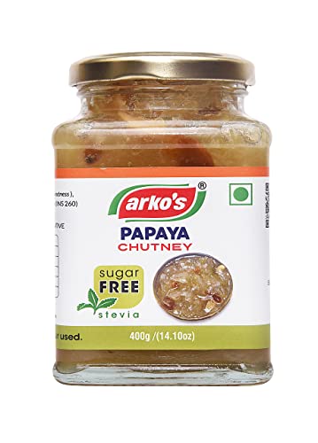 Arkos Homemade Sugar Free Papaya Chutney , 400gm