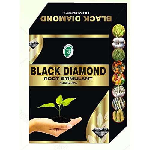 P.W. Black Diamond - Humic Acid - 98% - ( Super Potassium Humate) For All Crops (500 Gm)