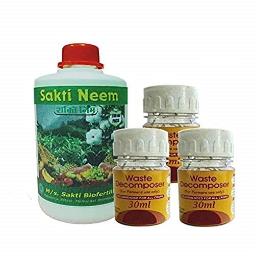 waster decomposer and neem oil for kitchen garden