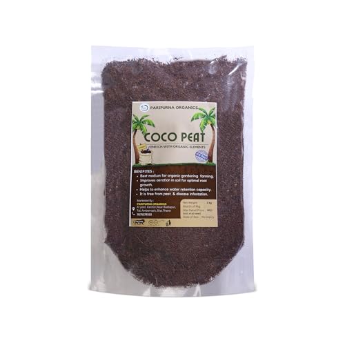 Paripurna Organics Cocopeat Organic Fertilizer for Home Gardening and Potted Plants Visit the Kraft Seeds Store
