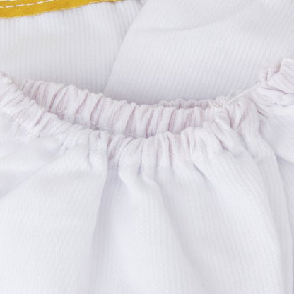 Pair Protective Beekeeping Gloves, Goatskin Bee Keeping with Vented Long Sleeves - Yellow and White, 50cm, 19.68 inch