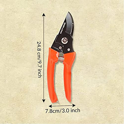 Kraft Seeds Assorted Hand Pruner Cutter - 1 Pc (Steel Blades) | Heavy Duty Gardening Cutter Tool | Plant Cutter for Home Garden | Wood Branch Trimmer | Grass Cutting Accessories | Sturdy Stem Scissors