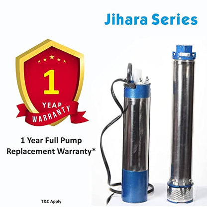 Jihara Series Submersible pump 1.5 HP 15 Stage | Farming and Borewell etc.